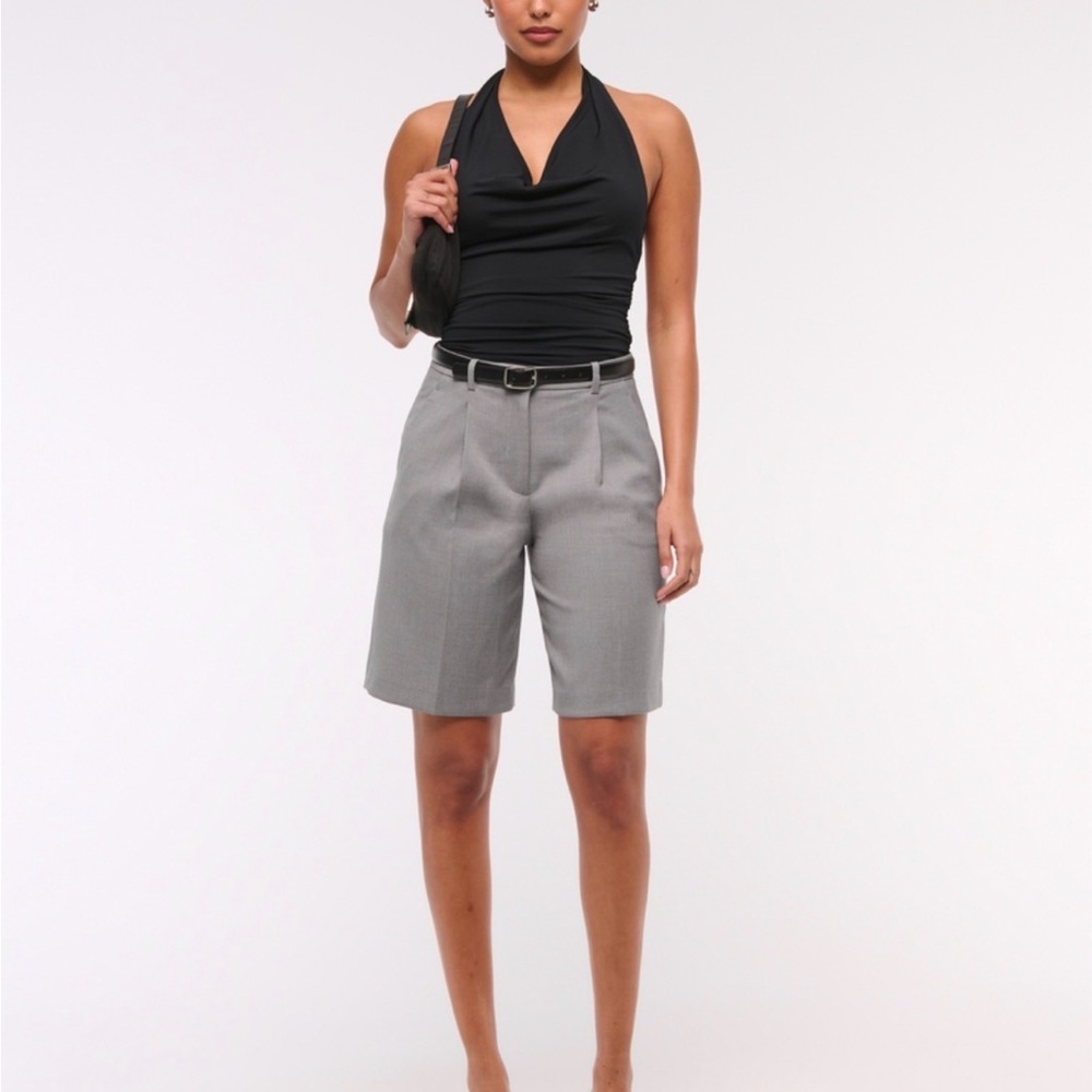 Abercrombie & Fitch Gray Women's Bermudas